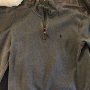 Polo half zip sweater
